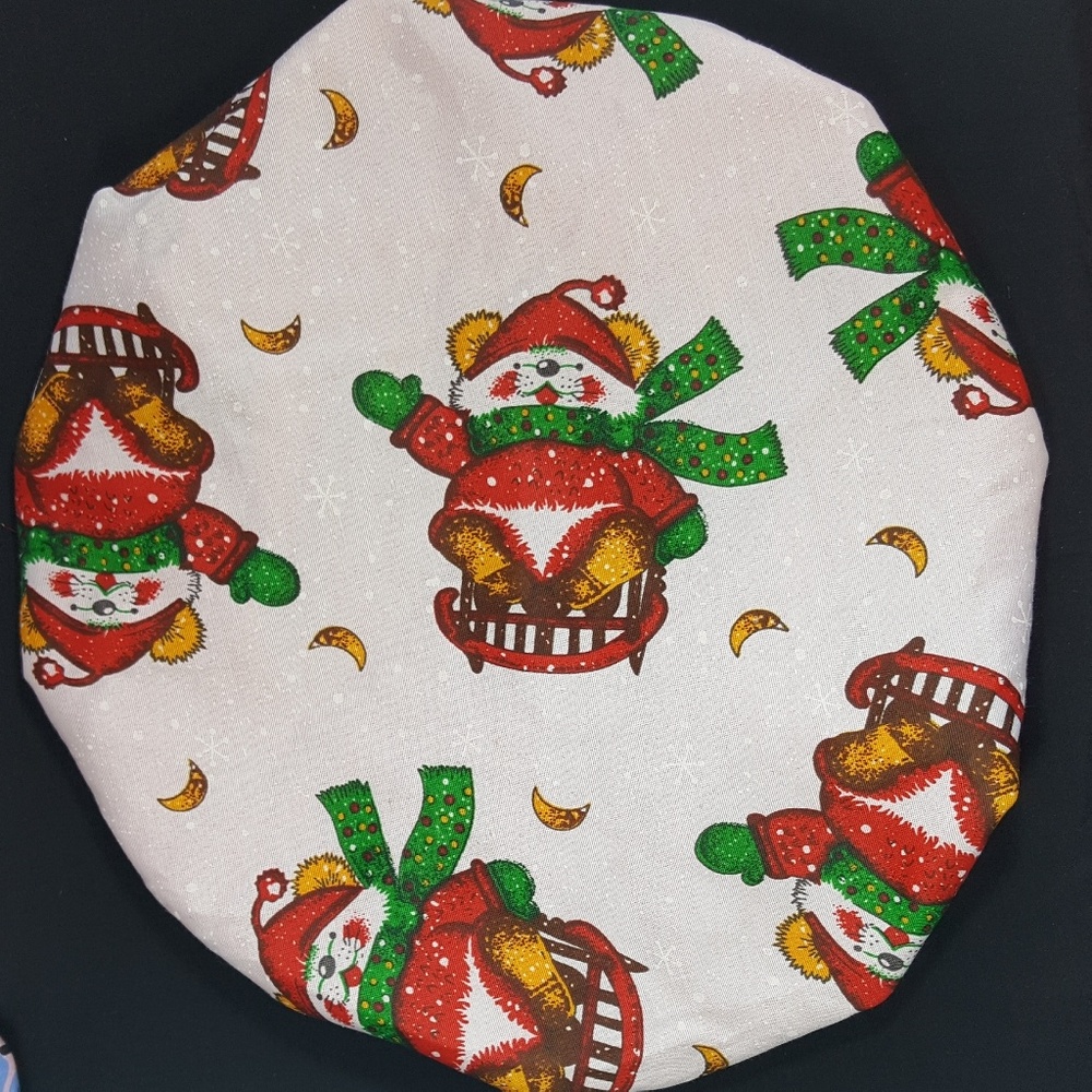 Jumbo Christmas Satin Lined Bonnet